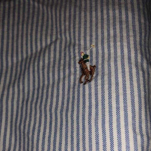 Polo Ralph Lauren Pinstripe Collared Button up - Picture 2 of 5
